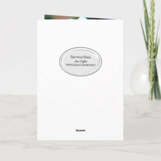 50e verjaardagsdagskaart kaart (Achterkant)