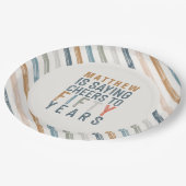 50e verjaardagsfeest accessoires decor papieren bordje (Gekanteld)