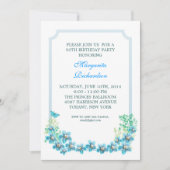 50e verjaardagsfeest Elegante Victoriaans uitnodig Kaart (Voorkant)