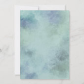 50e verjaardagsfeest Elegante Waterverf Rozen Kaart (Achterkant)