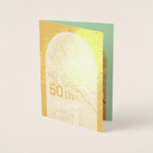  50e verjaardagsfeest, Gold Spring Goddess Folie Kaarten (Voorkant)