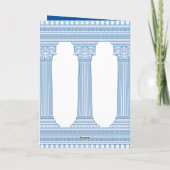 50e verjaardagsfeest met Griekse tempel in een op (Achterkant)
