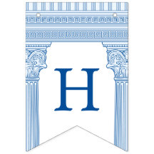 50e verjaardagsfeest met Griekse tempel in een op