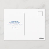 50e verjaardagsfeest met Griekse tempel in op maat Briefkaart (Achterkant)