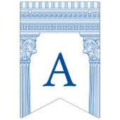 50e verjaardagsfeest met Griekse tempel in op maat Vlaggetjes (Derde vlag)