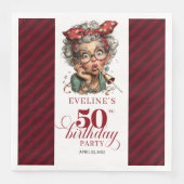 50e Verjaardagsfeest Servetten Grappig Eigenzinnig (Voorkant)