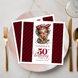 50e Verjaardagsfeest Servetten Grappig Eigenzinnig