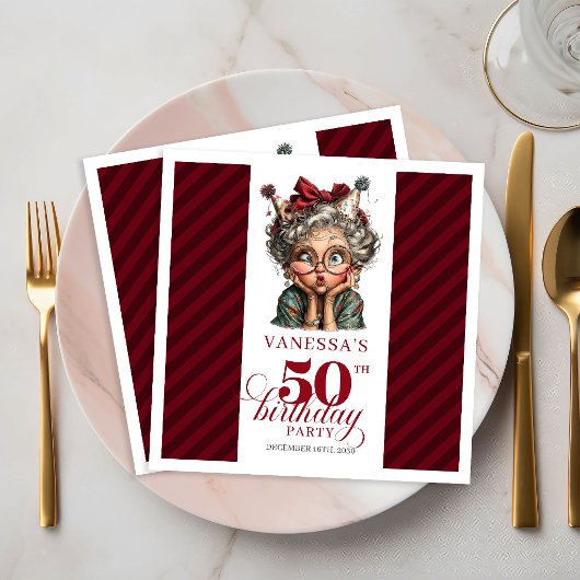 50e Verjaardagsfeest Servetten Grappige Oma Tafel