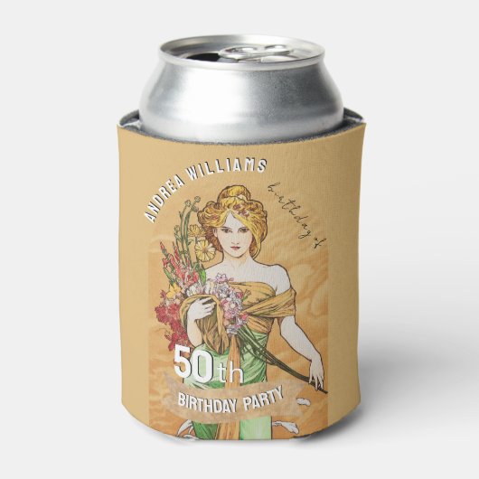 50e Verjaardagsfeest, Spring Goddess,  Kunst Blikjeskoeler (Blikje Voorkant)