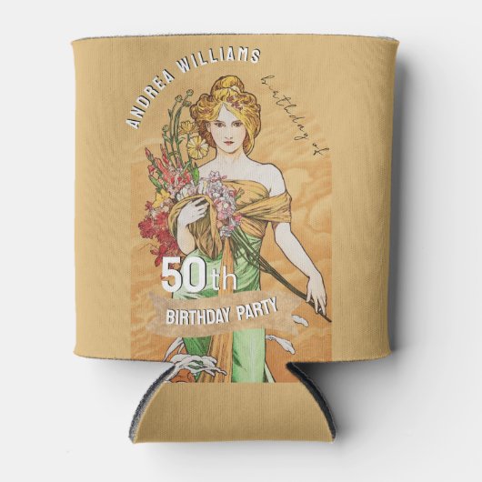 50e Verjaardagsfeest, Spring Goddess,  Kunst Blikjeskoeler (Voorkant)