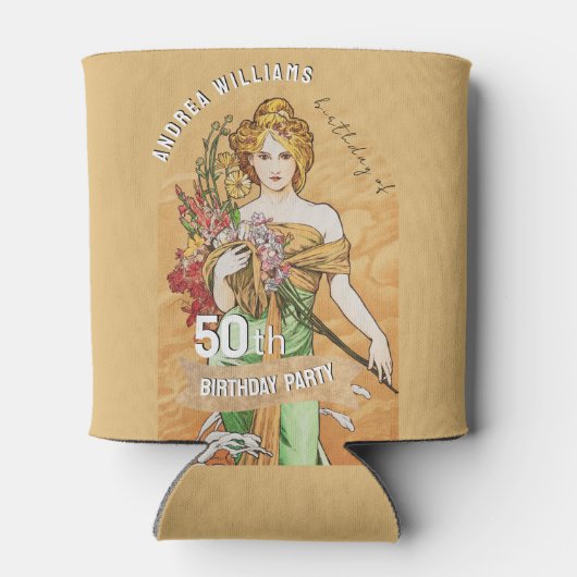 50e Verjaardagsfeest, Spring Goddess,  Kunst Blikjeskoeler (Achterkant)