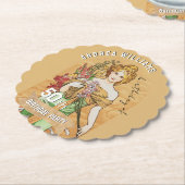 50e Verjaardagsfeest, Spring Goddess,  Kunst Kartonnen Onderzetters (Gekanteld)