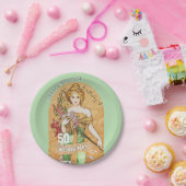 50e Verjaardagsfeest, Spring Goddess, Kunst Papieren Bordje (Feest)