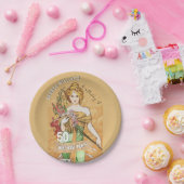 50e Verjaardagsfeest, Spring Goddess,  Kunst Papieren Bordje (Feest)
