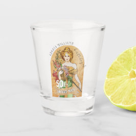 50e Verjaardagsfeest, Spring Goddess,  Kunst Shot Glas