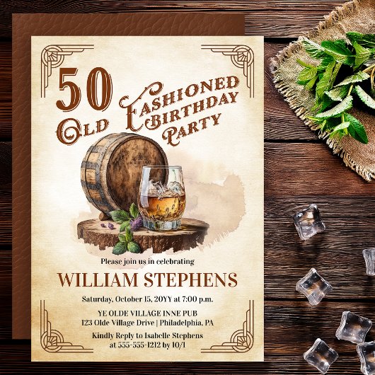 50e Verjaardagsfeest van de Whiskey Vat in Oude St Kaart