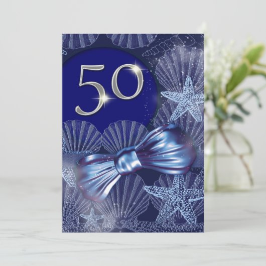 50e verjaardagsfeestdag hoofdartikel CUSTOMIZE Kaart (Staand voorkant)