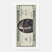 50e verjaardagsfeestje 50 dollar Bill Servet (Voorkant)