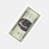 50e verjaardagsfeestje 50 dollar Bill Servet (Hoek)