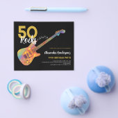 50e Verjaardagsfeestje 50 Rotsen Modern Budget Flyer (Enkel)