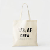 50e verjaardagsfeestje Fifty AF Crew Squad Group G Tote Bag (Voorkant)