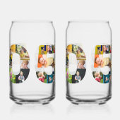 50e verjaardagsfeestje fotocollage blikvorm glas (Links)