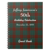 50e Verjaardagsfeestje Gastenboek Rood & Groen Pla Notitieboek (Voorkant)