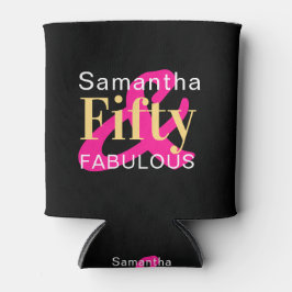 50e verjaardagsfeestje gepersonaliseerd vijftig fa blikjeskoeler