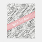 50e verjaardagsfeestje gepersonaliseerde geschenke fleece deken (Voorkant)