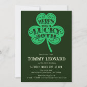 50e verjaardagsfeestje Lucky Shamrock Iers Kaart (Voorkant)