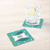 50e verjaardagsfeestje Retro Mid Century Any Age Kartonnen Onderzetters (Insitu)