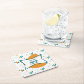 50e verjaardagsfeestje Retro Mid Century Any Age Kartonnen Onderzetters (Insitu)