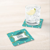 50e verjaardagsfeestje Retro Mid Century Any Age Kartonnen Onderzetters (Insitu)