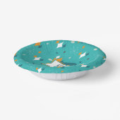 50e verjaardagsfeestje Retro Mid Century Any Age Papieren Kommen (Gebogen)