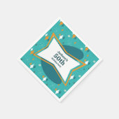 50e verjaardagsfeestje Retro Mid Century Any Age Servet (Hoek)