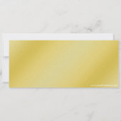 50e verjaardagsfeestje Smooth Gold Ticket uitnodig Kaart (Achterkant)