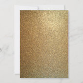 50e verjaardagsfeestje Zwart & Goud Kaart (Achterkant)