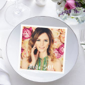 50e verjaardagsfotofeestje servet