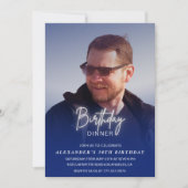 50e verjaardagsuitnodiging Verjaardagsdiner Foto M Kaart (Voorkant)