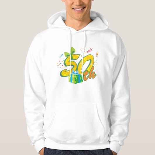 50e Verjaardagsviering Mannen Hoodie (Voorkant)