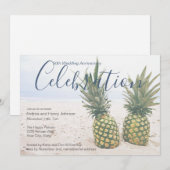 50e verjaardagsviering strandhuwelijk kaart (Voorkant / Achterkant)