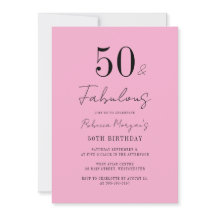 50e verluetingsfeest Vijftig en Fabulous Script