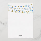 50e verrassing verjaardagsfeestje uitnodiging eleg (Achterkant)