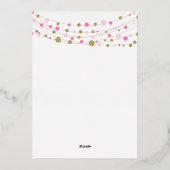 50e verrassing verjaardagsfeestje uitnodiging eleg (Achterkant)