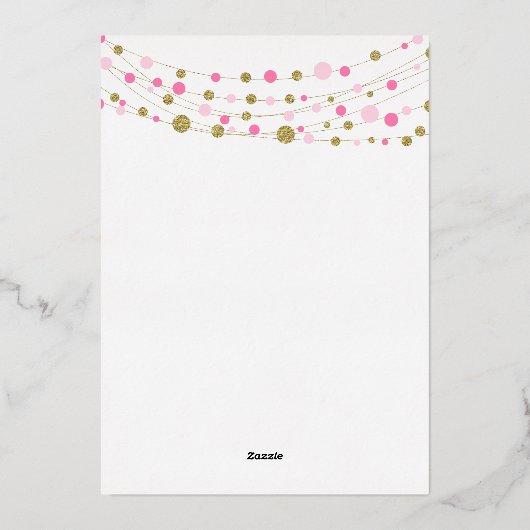 50e verrassing verjaardagsfeestje uitnodiging eleg (Achterkant)