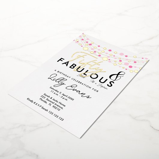 50e verrassing verjaardagsfeestje uitnodiging eleg (Gedraaid)