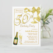 50e verrassingsdag - Aangepaste uitnodigingen (Staand voorkant)