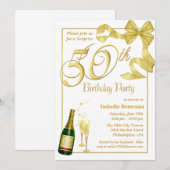 50e verrassingsdag - Aangepaste uitnodigingen (Voorkant / Achterkant)