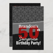 50e verrassingsdag zwart wit Y328 Kaart (Voorkant / Achterkant)