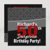 50e verrassingsdag zwart wit Y329 Kaart (Voorkant / Achterkant)